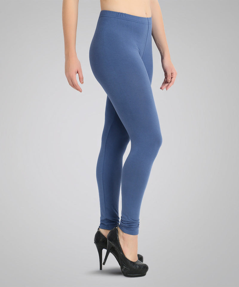 Naturefab Women's Organic Bamboo Legging Blue-3