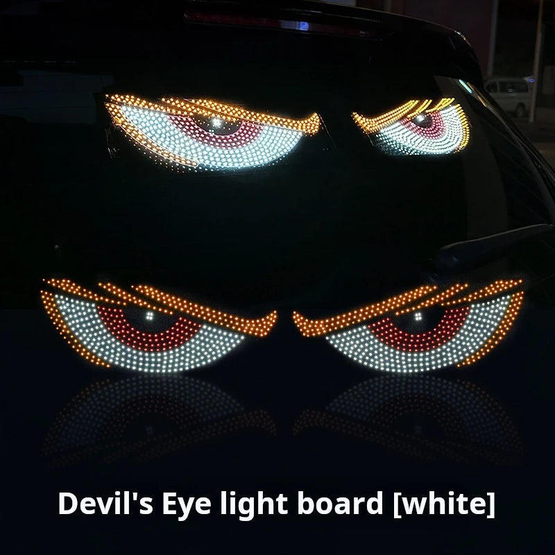 LED Matrix Pixel Panel Display Screen Flexible RGB USB Car Windshield Devil Eyes Lights for Car Truck Off-road SUV
