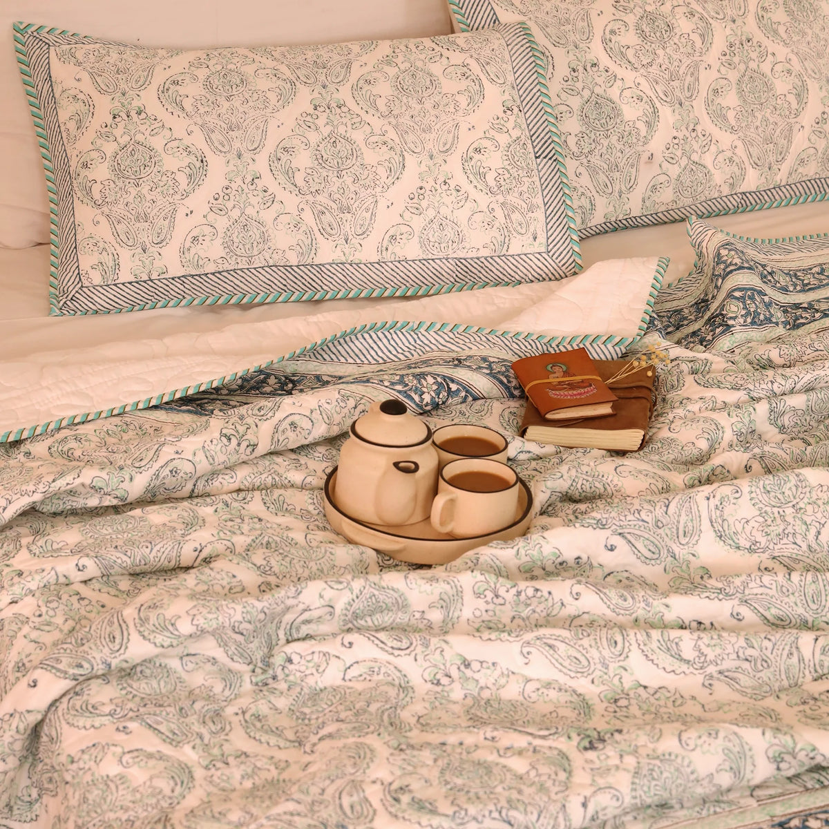 Elite Touch - Handblock Bedcover-5