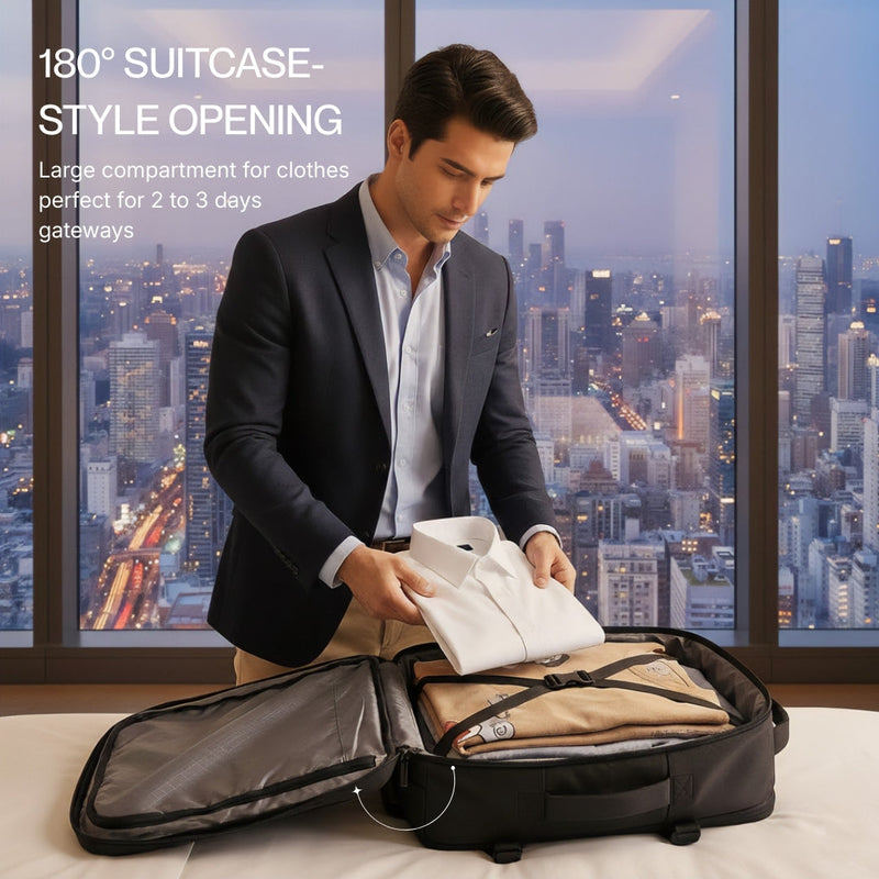 Commuter Black backpack-5