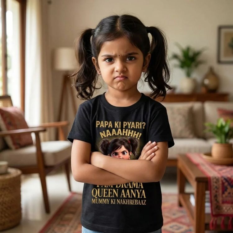 Customized Drama Queen Kids T-Shirt 👑-3