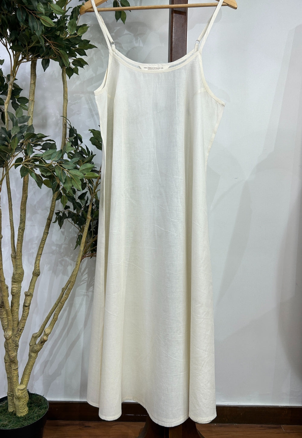 Solid Mul Cotton A Line Slip