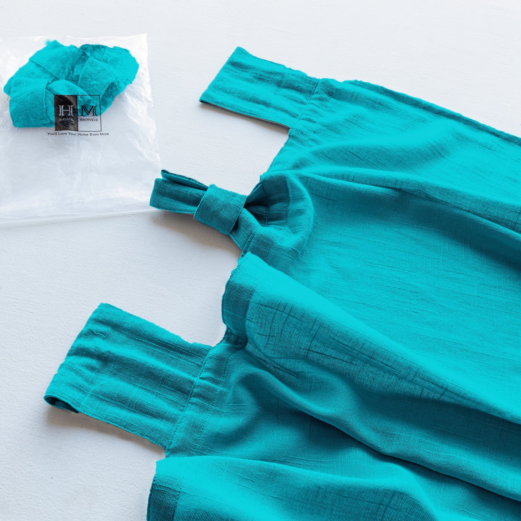 Fort Absolute - Twist Tab Top Sheer Curtain (Blue)-4