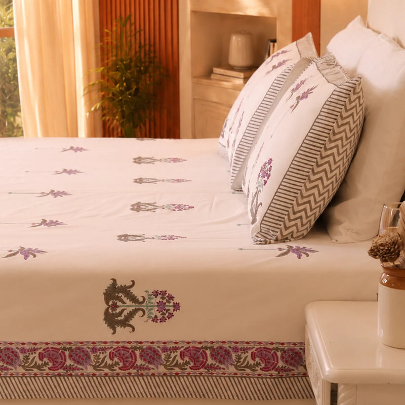Empire Aura - Handblock Bedsheet-2
