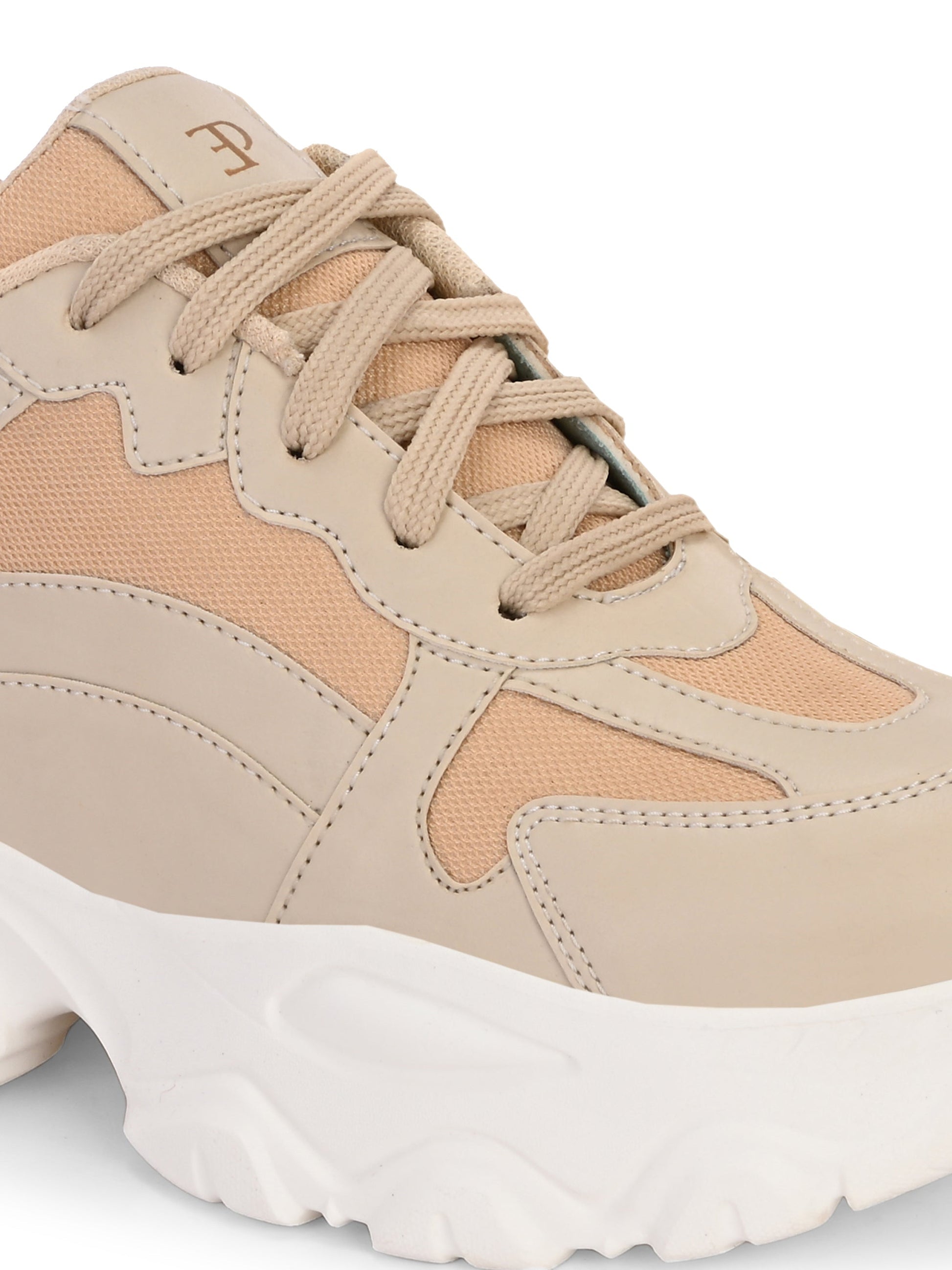 EL PASO Women Faux Leather Casual Lace Up Sneakers-4