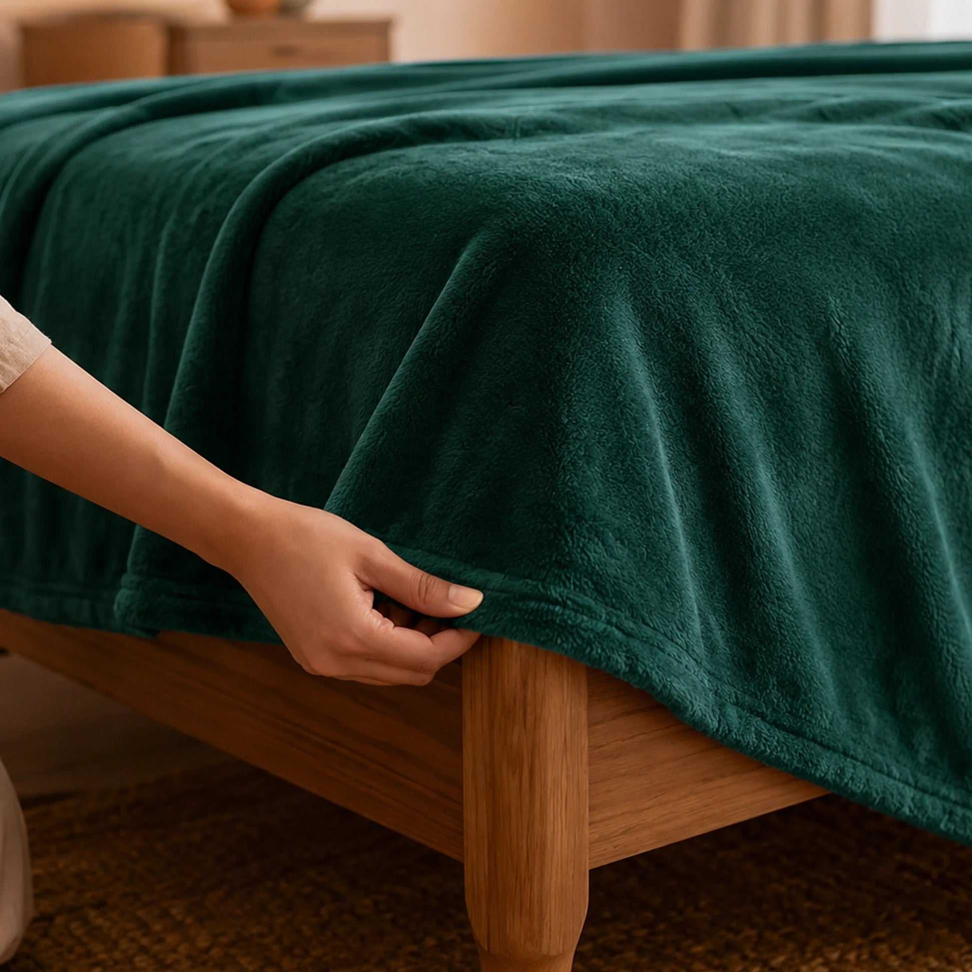 Fort Mellow - Plush Blanket (Green)-5