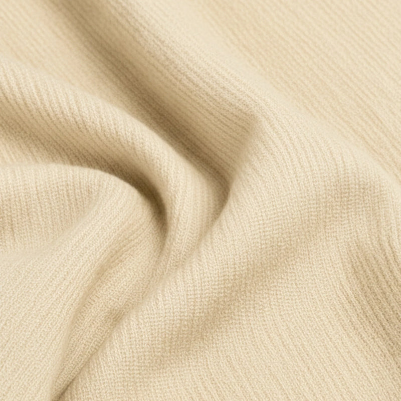 Chenille Solid Beige Sofa Cover-5