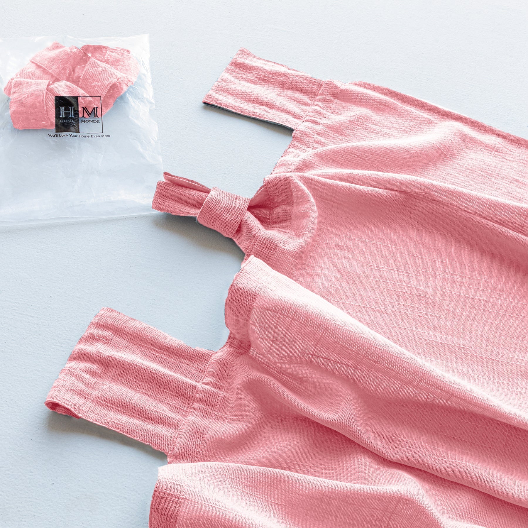 Fort Absolute - Twist Tab Top Sheer Curtain (Pink)-5