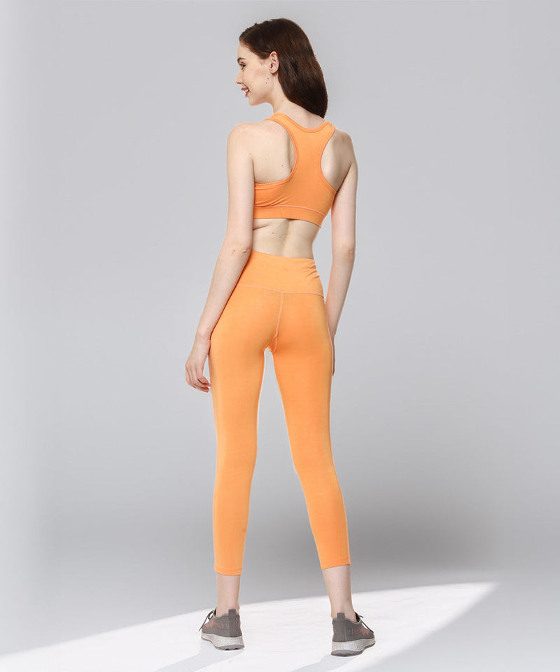 Naturefab Women's Bamboo Coórds Set Papaya-4
