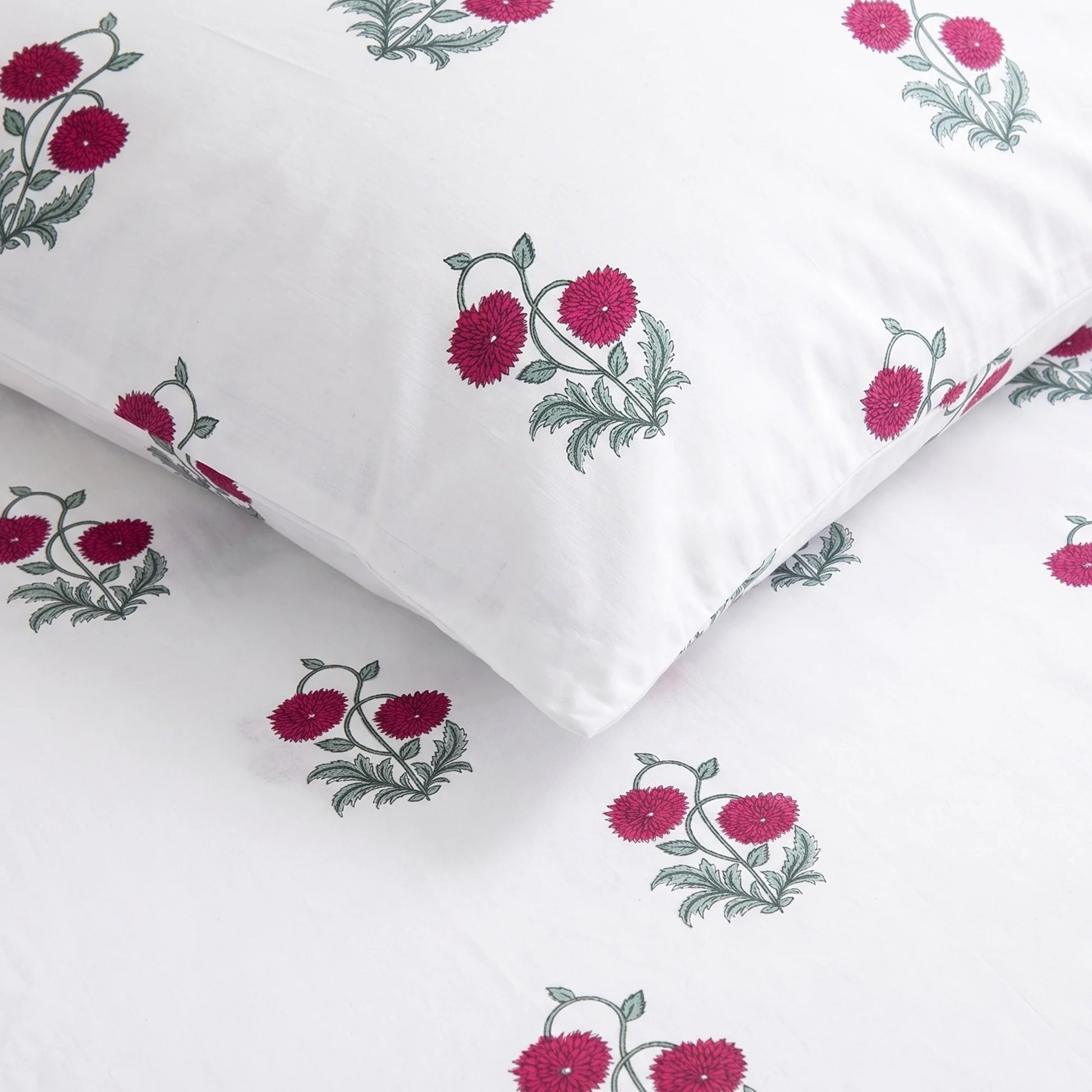 Imprimer Vignette - Rose Printed Duvet Cover (Red)-5