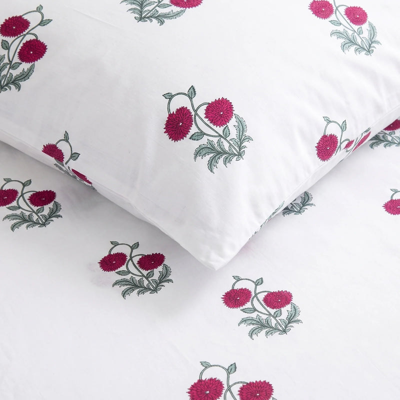 Imprimer Vignette - Rose Printed Duvet Cover (Red)-5