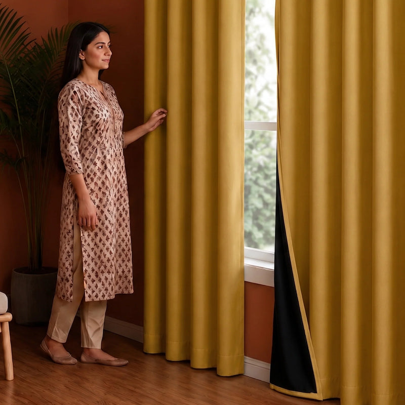Fort Essential - Black Backing Blackout Curtain-5