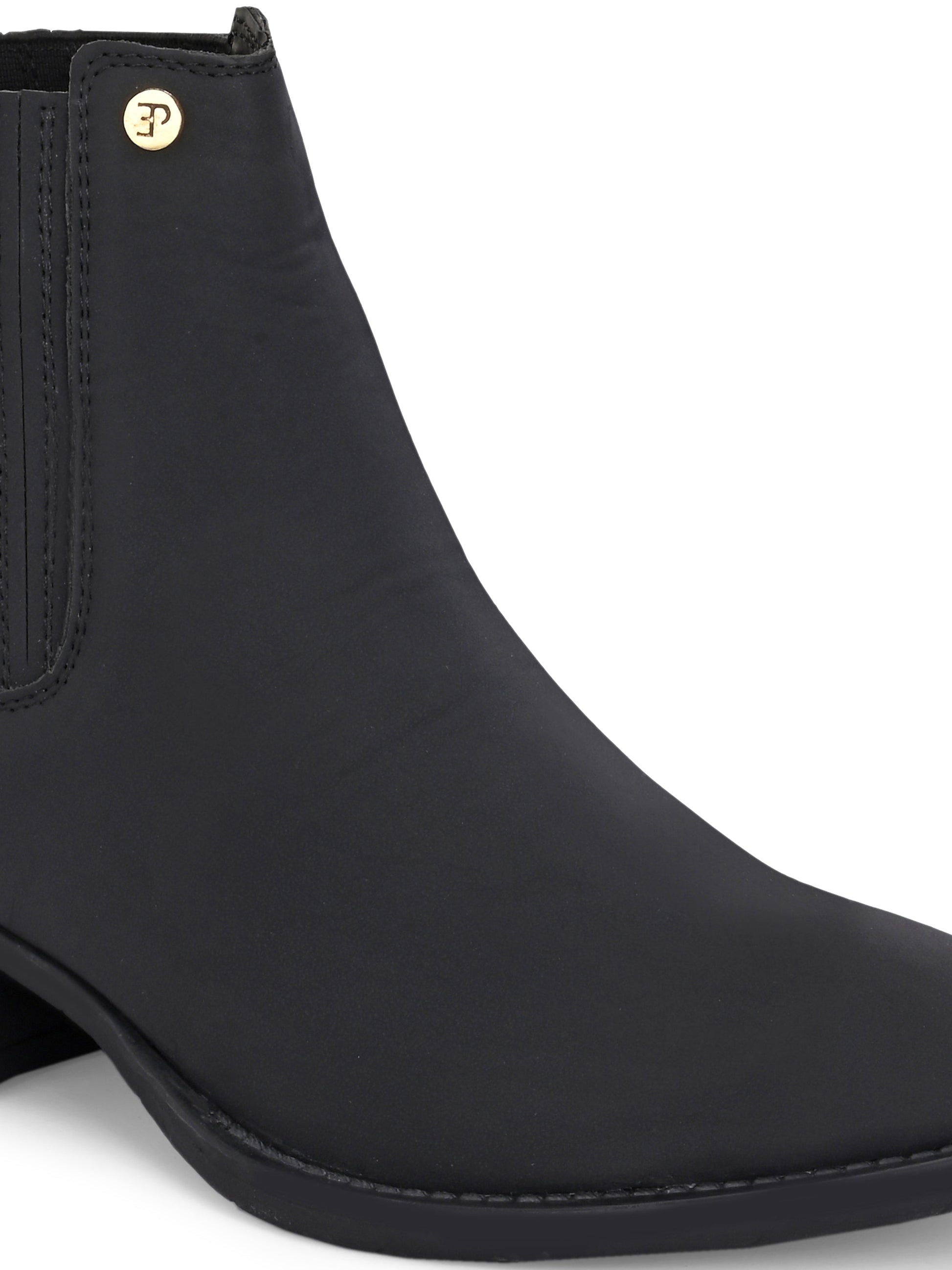 El Paso Women Faux Leather Casual Chelsea Boots-6