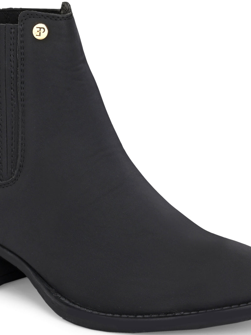 El Paso Women Faux Leather Casual Chelsea Boots-6