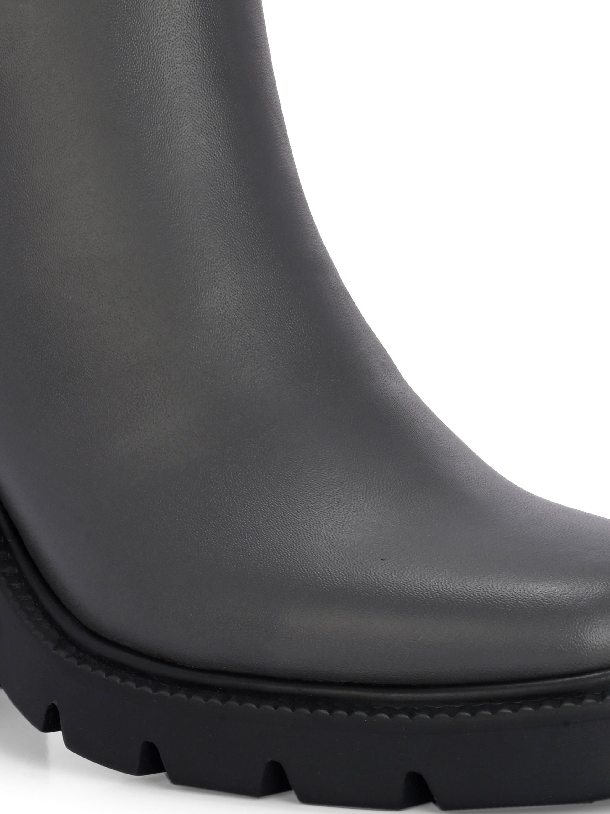 EL PASO Women Faux Leather Casual Chelsea Boots-44