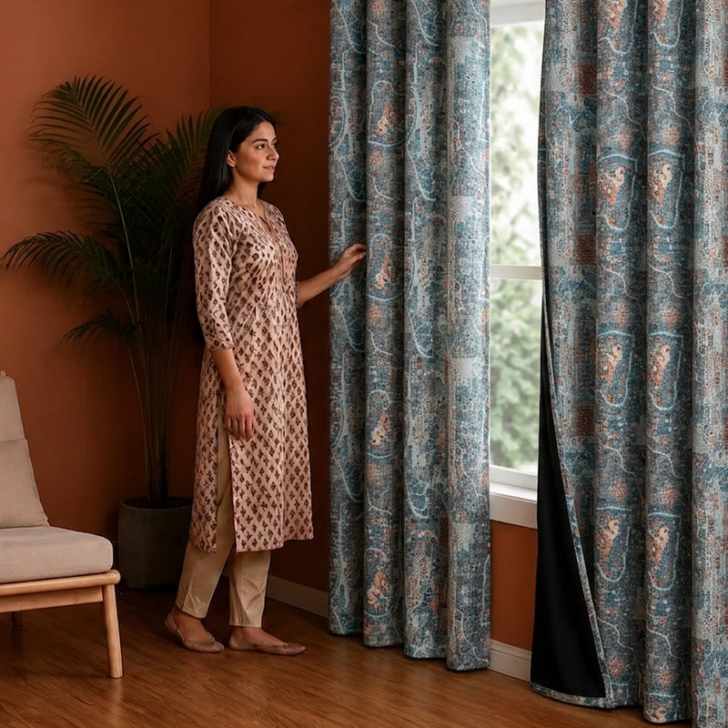 Imprimer River Village - DP curtain-5