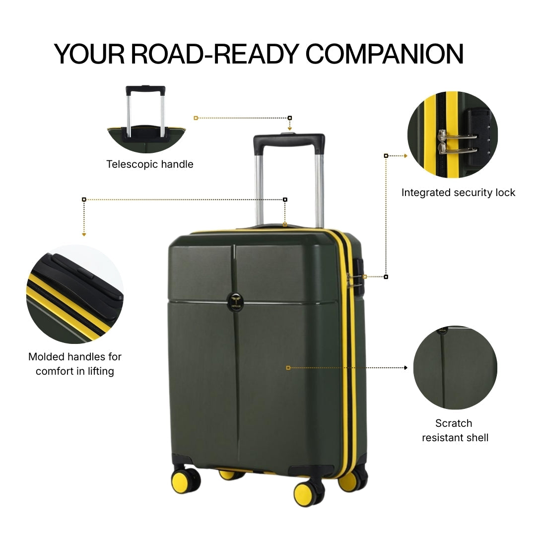 Berlin Olive Trolley Bag-5