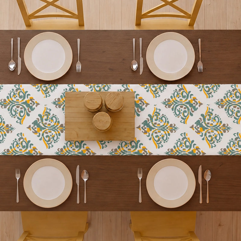 Imprimer Ikat - Printed Table Runner (Yellow)-5