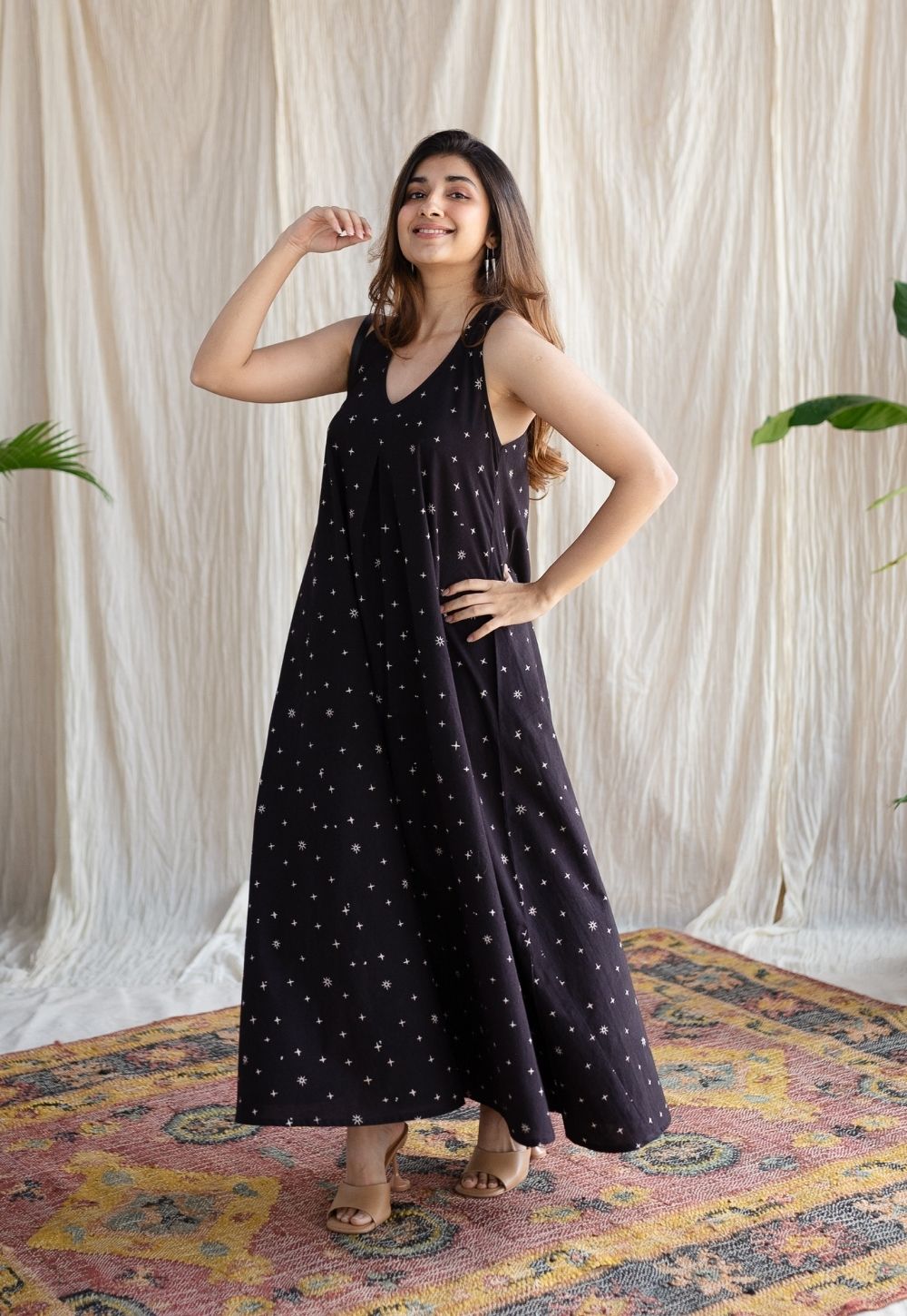 Ditya Ajrakh Cotton Dress