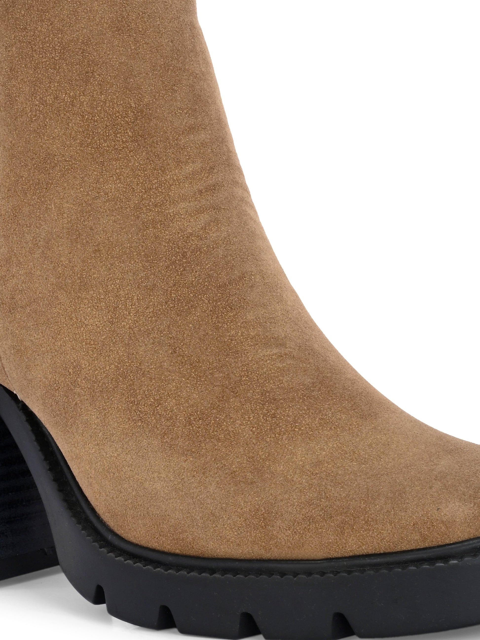 EL PASO Women Faux Leather Casual Chelsea Boots-11