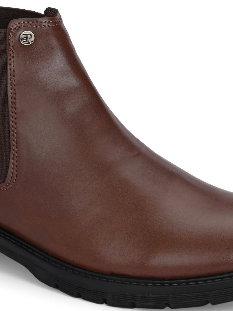 El Paso Men Faux Leather Casual Chelsea Boots-15