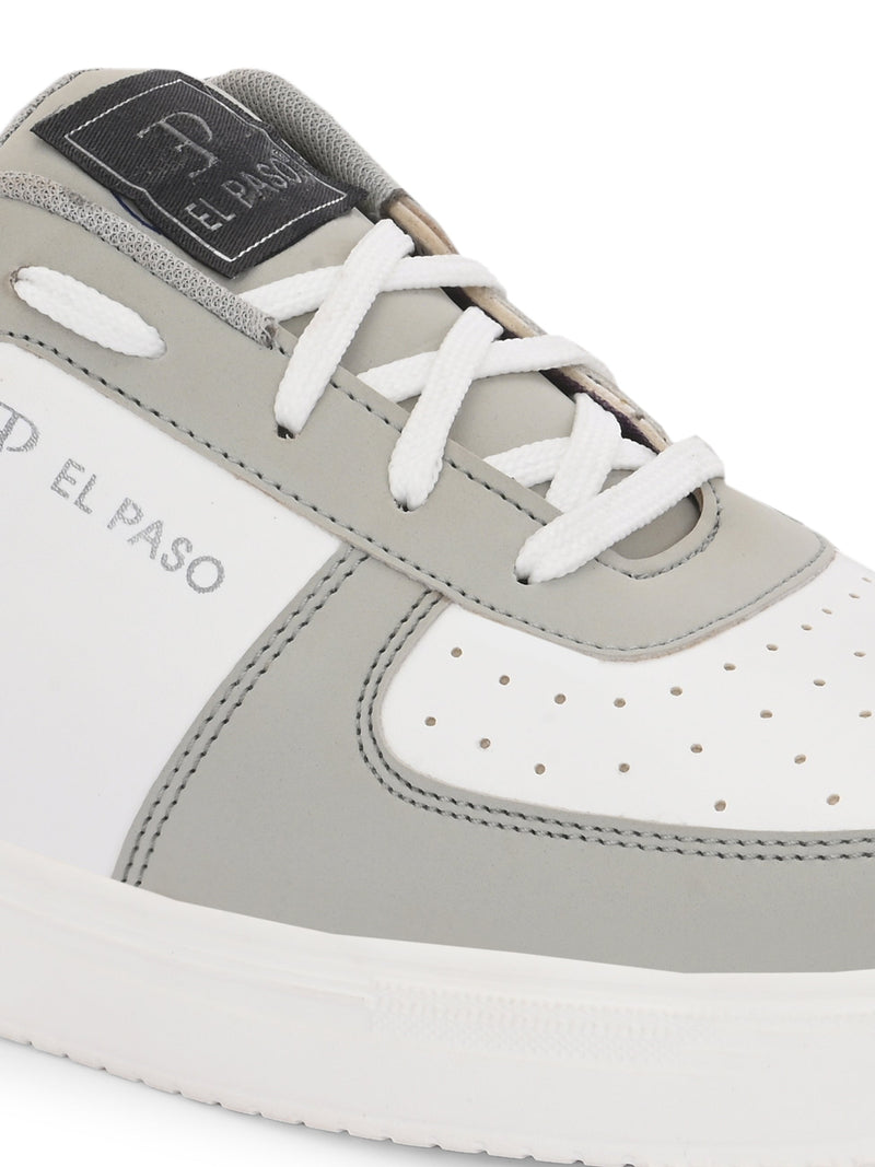 Men Solid Lace Up Sneakers-9