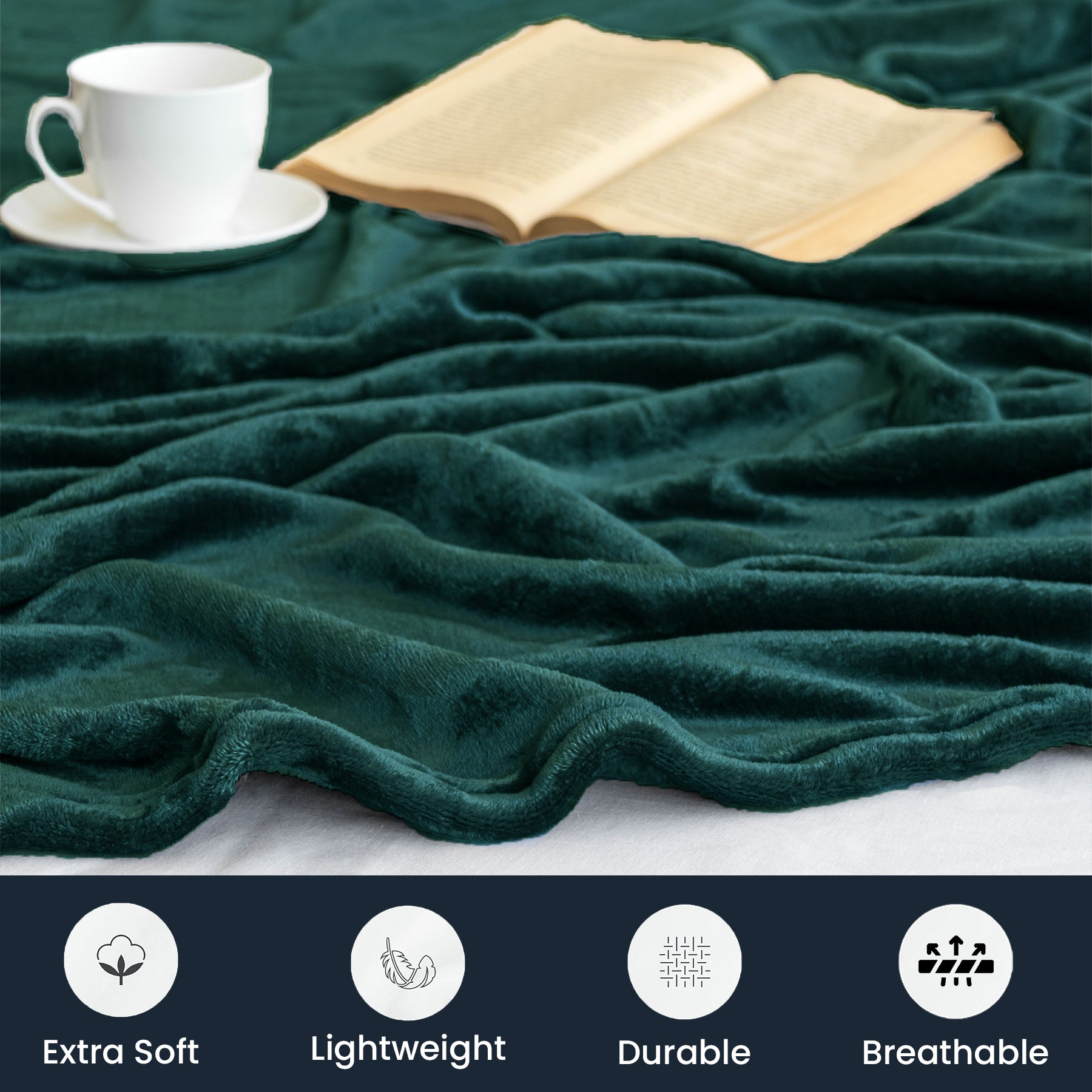 Fort Mellow - Plush Blanket (Green)-2