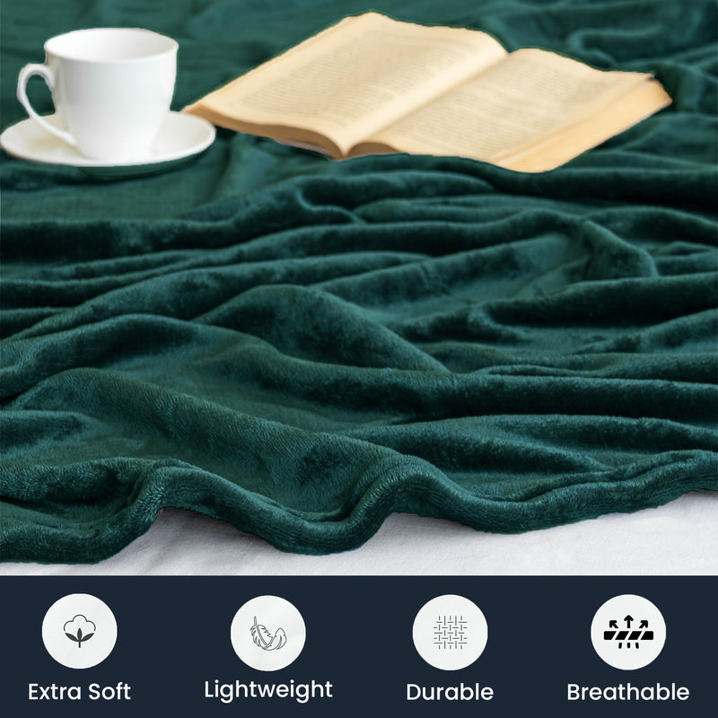 Fort Mellow - Plush Blanket (Green)-2