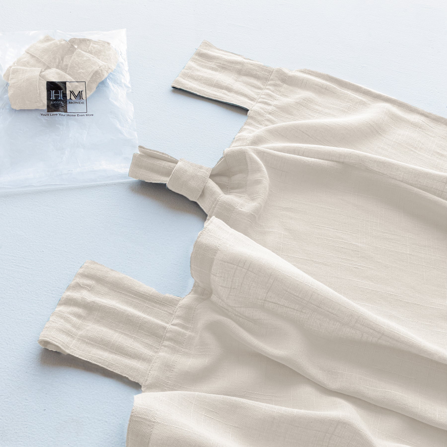 Fort Absolute - Twist Tab Top Sheer Curtain (White)-5