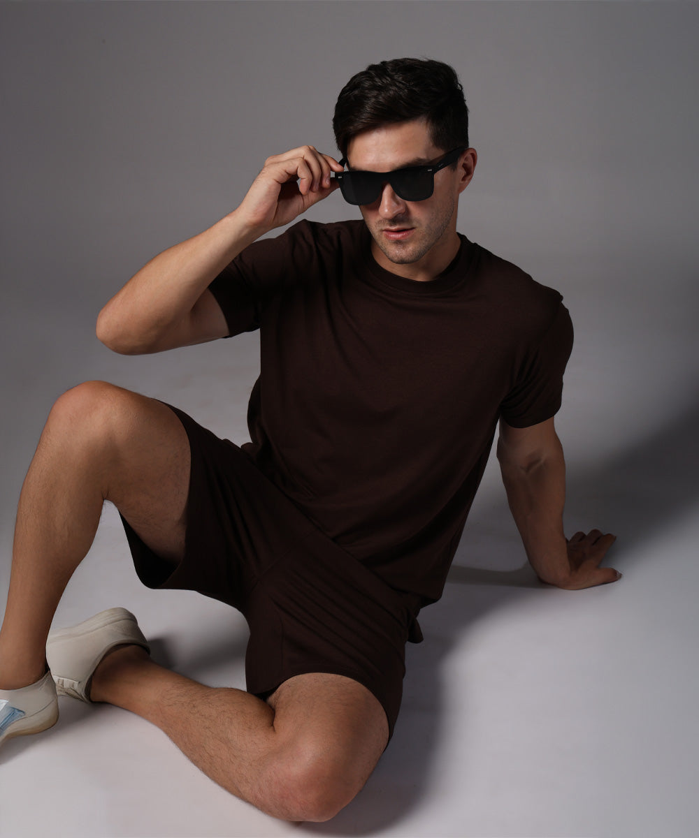 Naturefab Men’s Organic Bamboo Shorts Coffee Bean-5