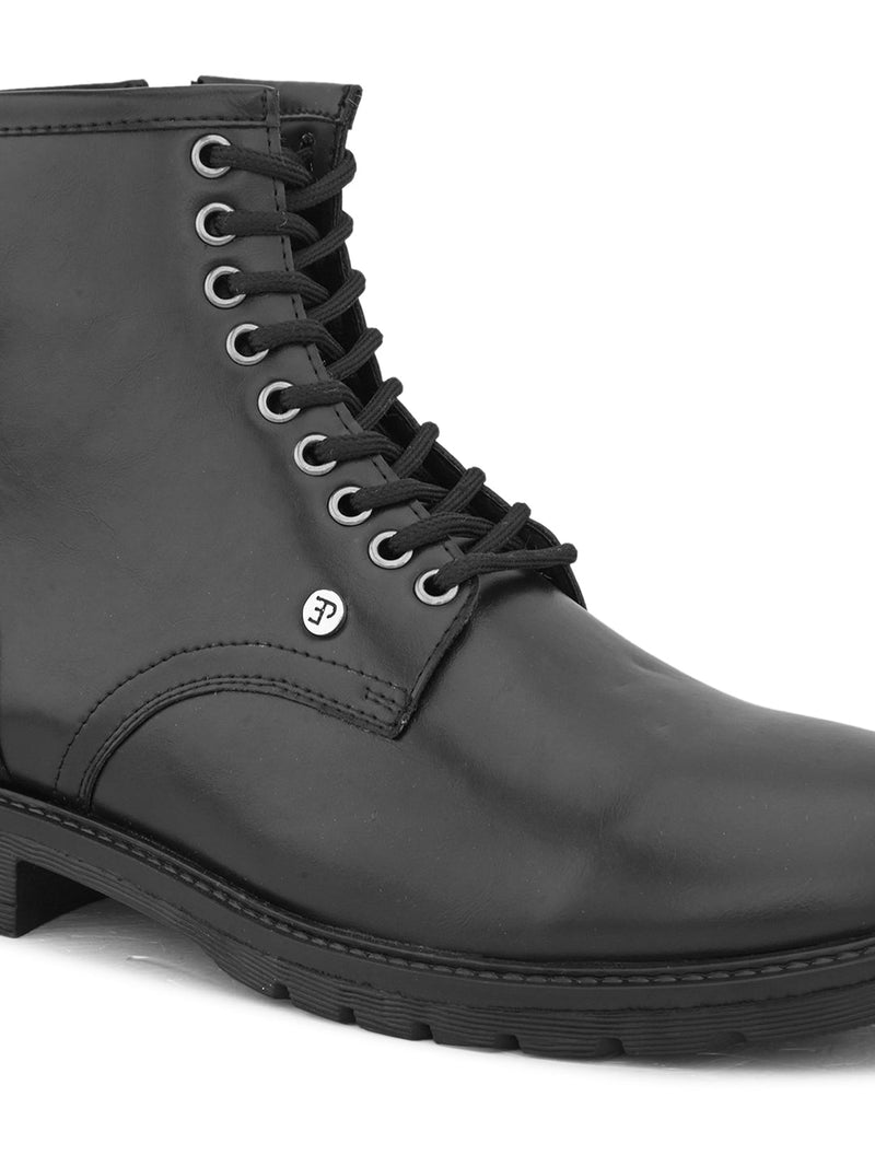 EL PASO Men Faux Leather Casual Lace Up Boots-4
