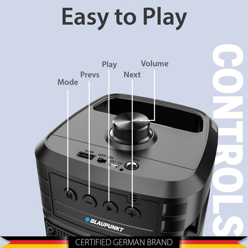 PS15 Wireless Bluetooth Party Speaker (Black)-5