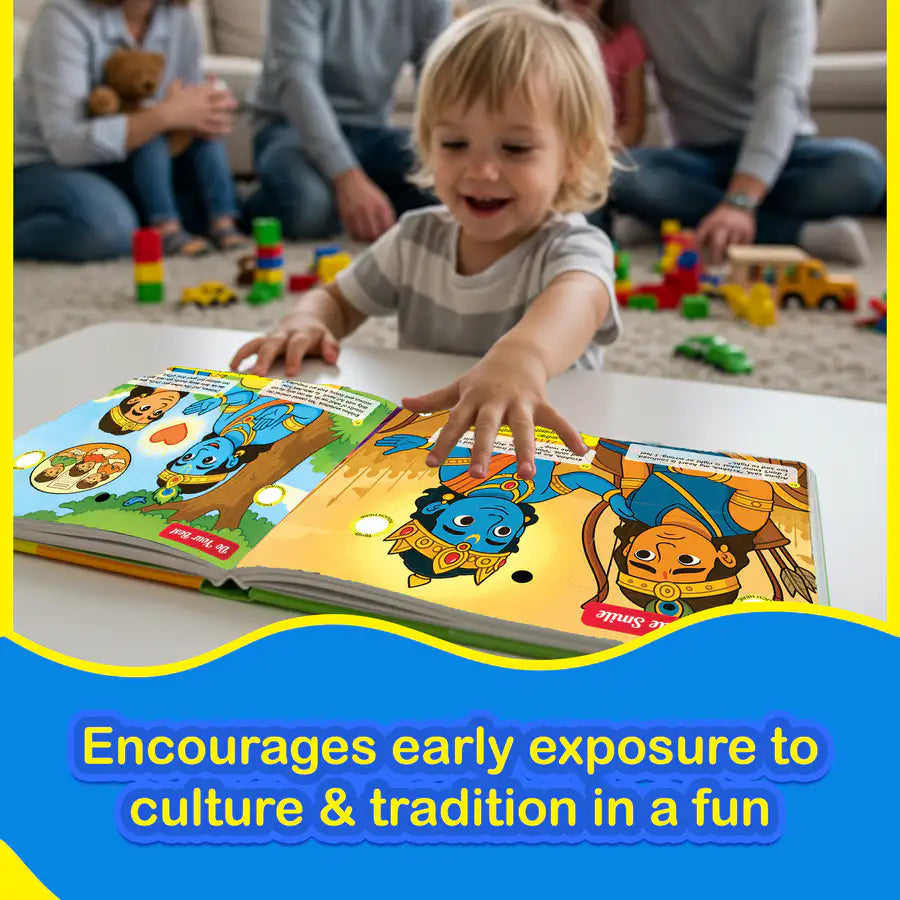 Gita Musical Story Book (3–15 Yrs) | Hindi & English Audio | Gita Shlokas + Easy Meaning+Life Lessons | Teach Dharma, Karma & Values to Kids