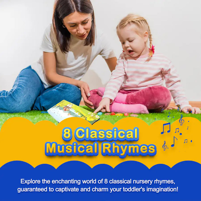 Kiddale – Touch, Play & Learn Book🎵 | 28 Sound Buttons|8 Most-Loved English Rhymes to Spark Your Child’s Joy