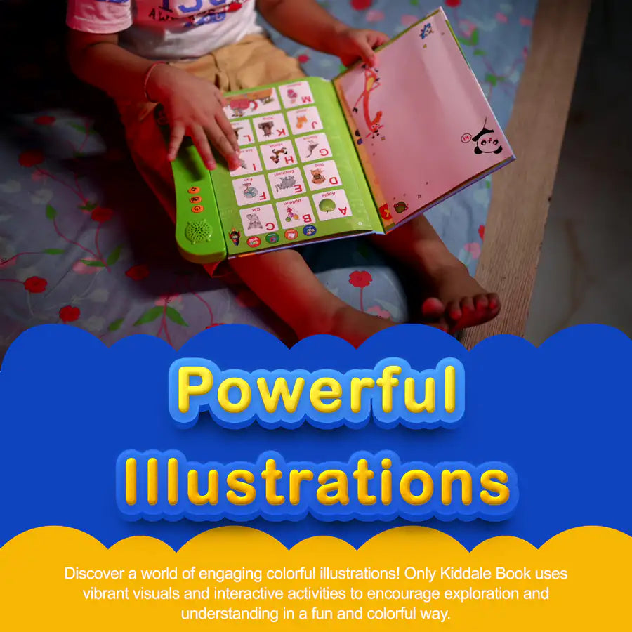 Kiddale Touch & Talk Sound Book — ABC, 123, Rhymes & Stories in One Interactive Adventure (1-4 Yrs)