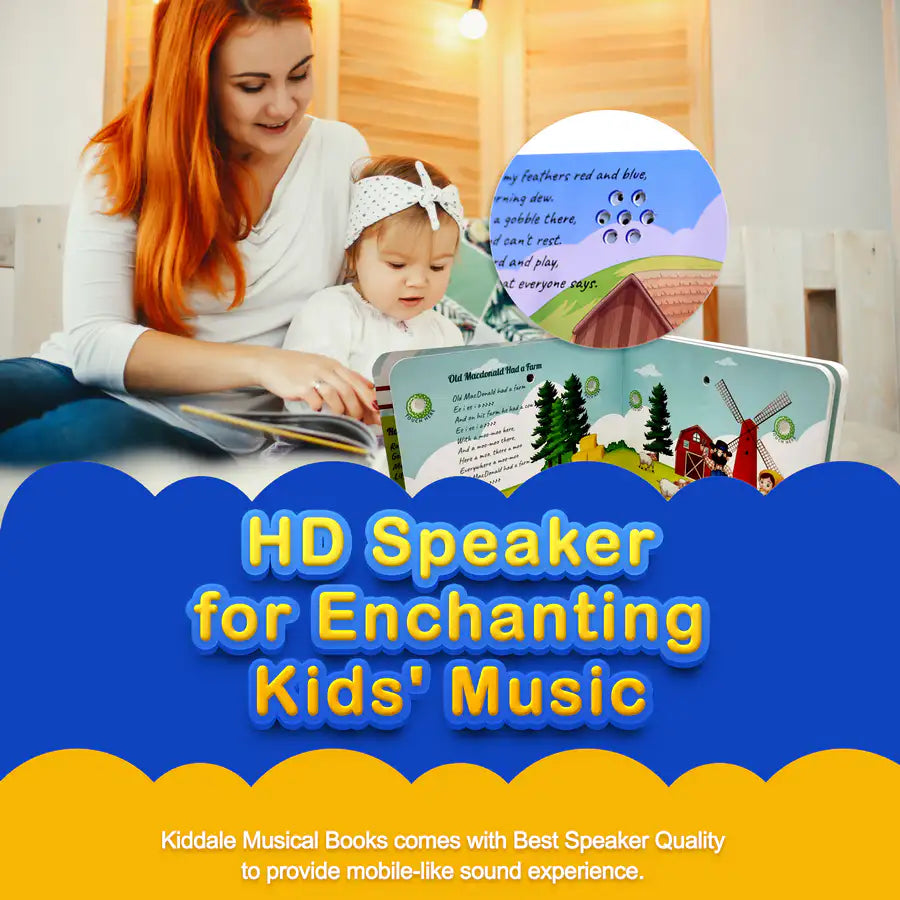 Kiddale – Touch, Play & Learn Book🎵 | 28 Sound Buttons|8 Most-Loved English Rhymes to Spark Your Child’s Joy