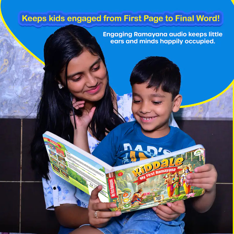 Ramayan Musical Story Book (3–12 Yrs) | Hindi & English Audio | Musical Story+ Shlok+Mantra for Kids| Teach Sanskar & Values to Kids