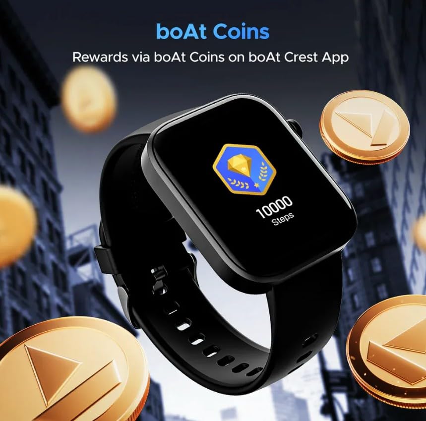 Boat Wave Astra 3 Smartwatch with 1.83” HD Display, Bluetooth Calling, 700+ Sports Modes, Turn-by-Turn Navigation, Health Monitoring & 7 Days Battery Life