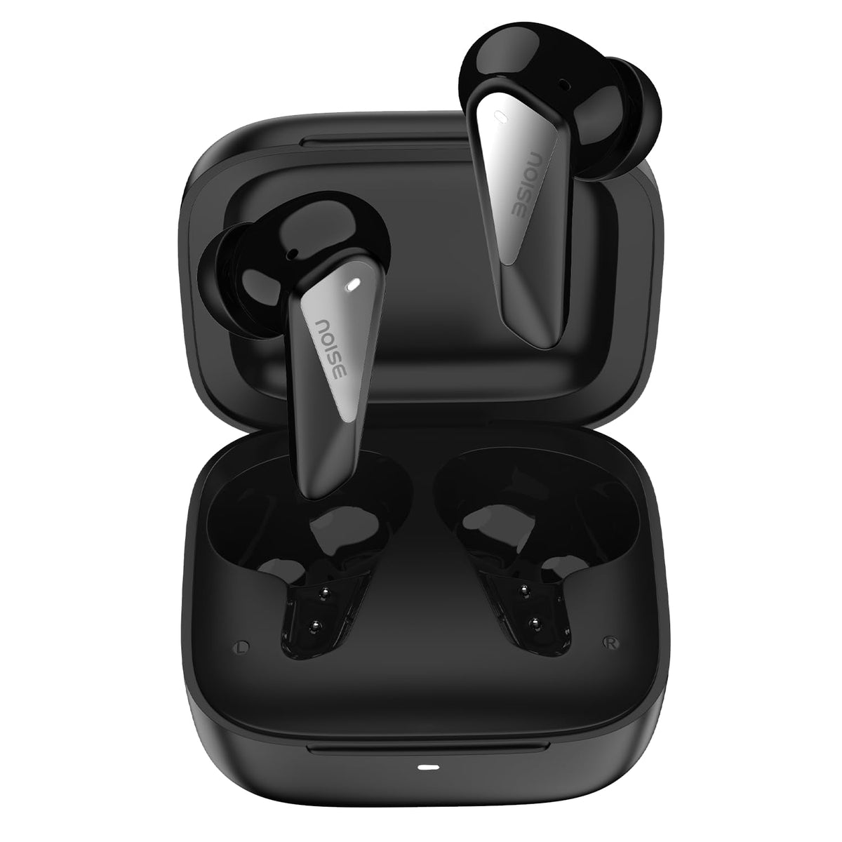 Noise Noise Buds N2 Pro Truly Wireless Earbuds with ANC (Up to 32dB), 70H Playtime, Dual Pairing, InstaCharge (10 Min = 200 Min), Bluetooth v6.0, Metallic Finish – Slate Black - image 1