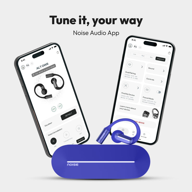 Noise Noise Alt Buds Open Wireless Open-Ear Earbuds (2026), Red Dot Award-Winning Design, Hi-Res LHDC Audio, AI-Powered, Quad Mic ENC, App Support, Up to 35H Playtime, Bluetooth v6.0 (Chosen Black) - image 9