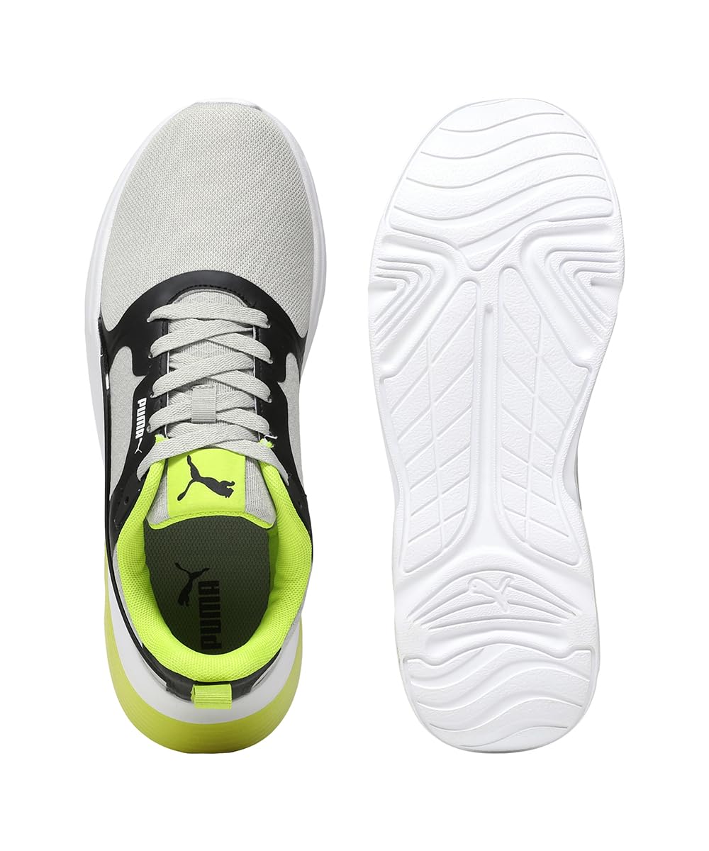 PUMA Nomic 2.0 Sneakers - Ash Gray-Lime Smash-Black
