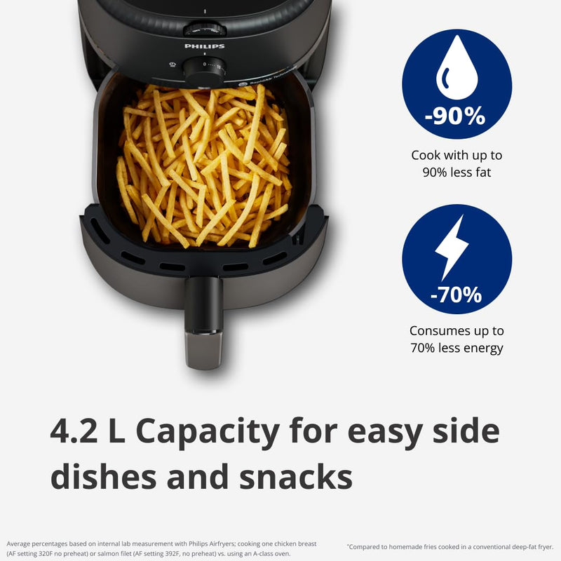 PHILIPS PHILIPS Air Fryer NA120/00, 4.2 Litre, Large - image 6