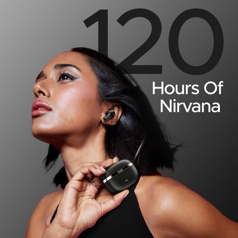 boAt boAt Nirvana Ion, 120HRS Battery, Crystal Bionic Sound w/Dual EQ Modes, 4Mics ENx, App Support, Low Latency, IPX4, v.5.2 Bluetooth Earbuds, TWS Ear Buds Wireless Earphones with mic (Charcoal Black) Charcoal Black 120 Hrs - image 3