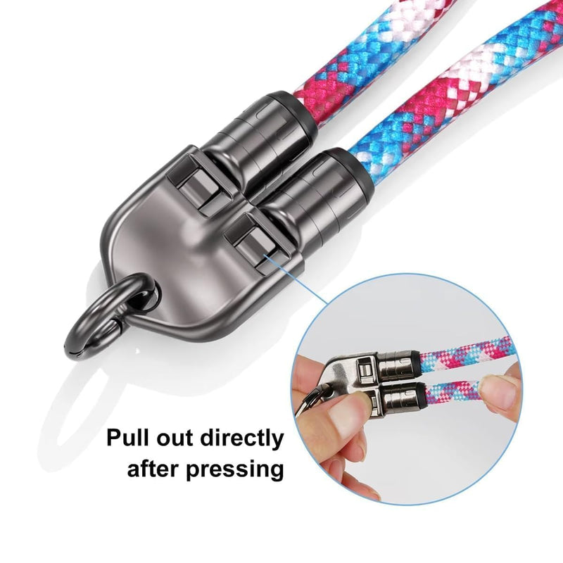 WISTAR 240W Type-C Phone Lanyard Charging Cable, Crossbody Hands-Free USB-C Fast Charging & 480Mbps Data Transfer for iPhone 15/16/17, Samsung S23-S26, Xiaomi, MacBook & All USB-C Devices - image 2