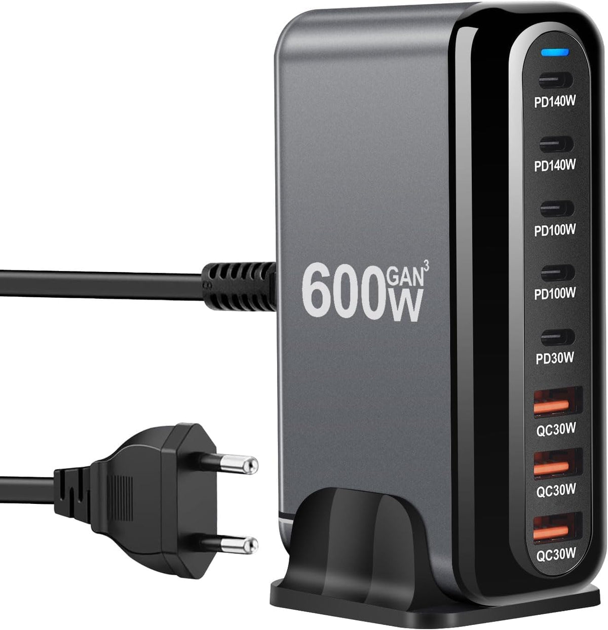 WISTAR WISTAR 600W 8-Port USB-C GaN Fast Charger, 140W USB-C PD Charger with 100W Ports, Multi-Port Charging Station for Laptop, MacBook, iPd, iPhone, Galaxy, Pixel and Android - image 1
