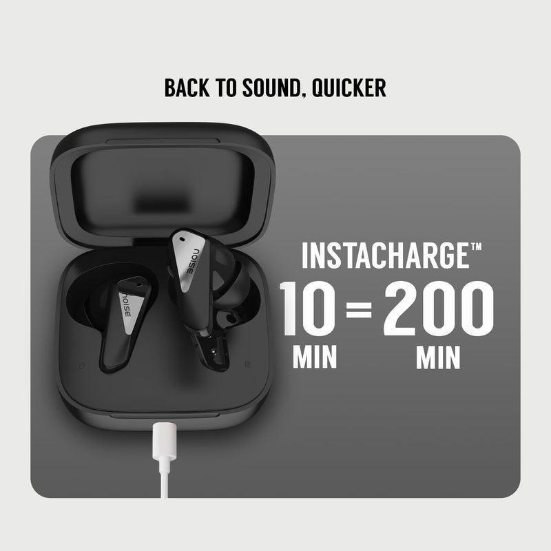 Noise Noise Buds N2 Pro Truly Wireless Earbuds with ANC (Up to 32dB), 70H Playtime, Dual Pairing, InstaCharge (10 Min = 200 Min), Bluetooth v6.0, Metallic Finish – Slate Black - image 10