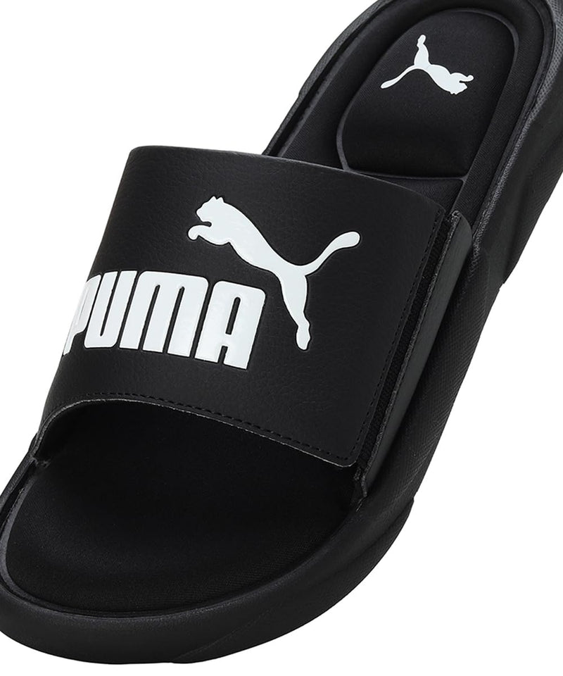 PUMA Puma Unisex Adult Royalcat Memory Foam Slide 9 UK Black-Black-White - image 6