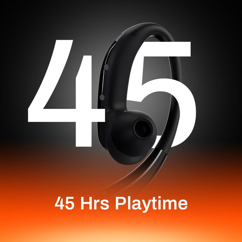 ACwO ACwO DwOTS Sense Pro Open-Ear Wireless Earbuds, Wide-Band up to ANC 42dB, Voice-First Mic System for Clear Calls, 45H Playtime, 12mm Drivers, Dual Connectivity, IPX5, Bluetooth v6.0 TWS (Black) - image 5