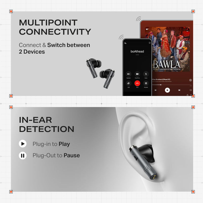 boAt boAt Nirvana Zenith Pro, 50dB Hybrid Adaptive ANC, Spatial Audio, Hi-Res Audio LDAC, 6Mics AI-ENx, 80 Hrs Battery, Bluetooth Earbuds, TWS Ear Buds Wireless Earphones with mic (Velvet Grey) - image 9