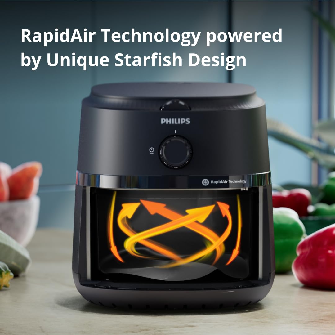 PHILIPS PHILIPS Air Fryer NA120/00, 4.2 Litre, Large - image 3